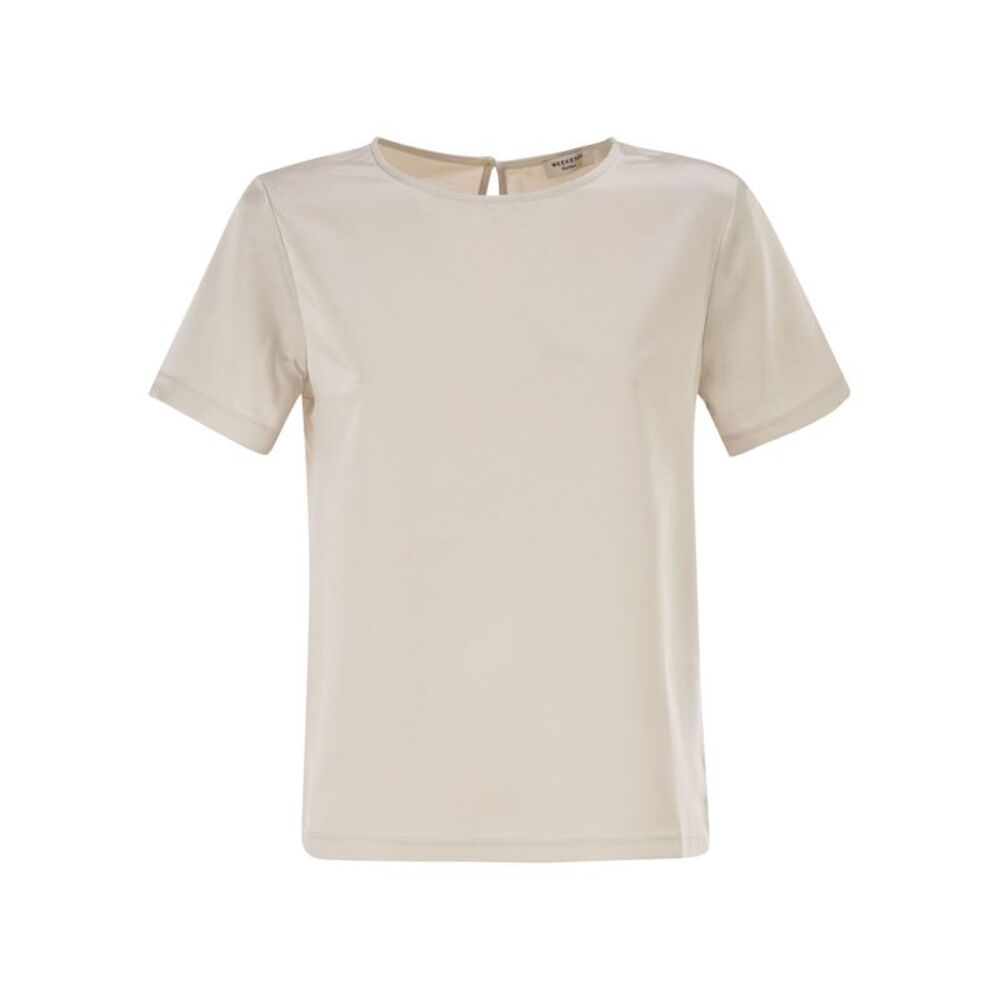 Weekend Maxmara Women Wkdgilbert - Satin And Jersey T-Shirt